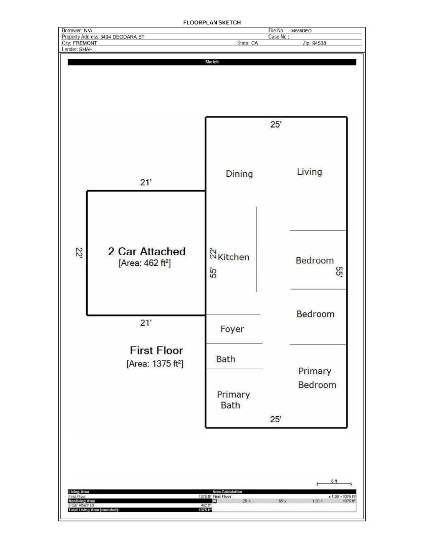 3494 Deodara Street, Fremont, California 94538, 3 Bedrooms Bedrooms, ,2 BathroomsBathrooms,Residential,For Sale,3494 Deodara Street,ML81987907