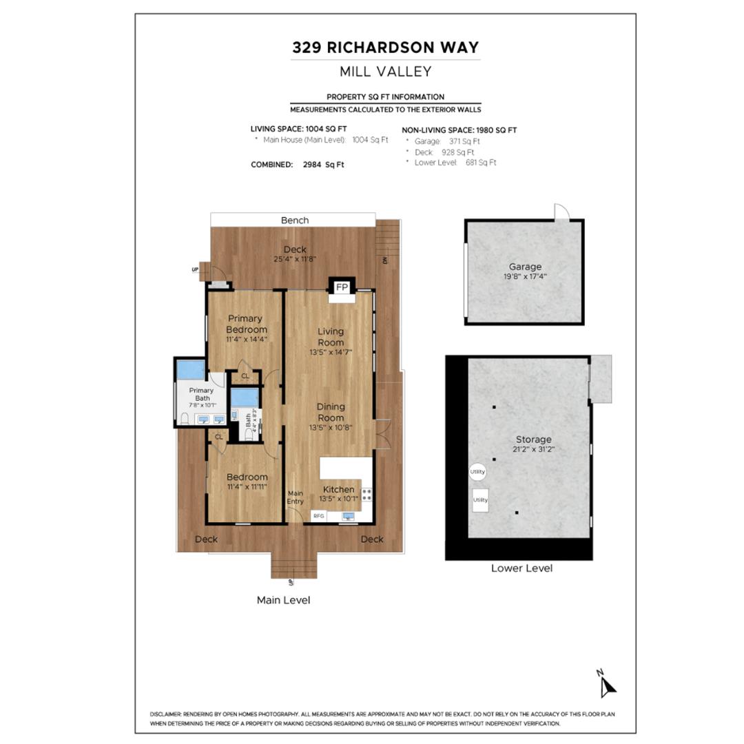 Detail Gallery Image 5 of 117 For 329 Richardson Way, Mill Valley,  CA 94941 - 2 Beds | 2 Baths