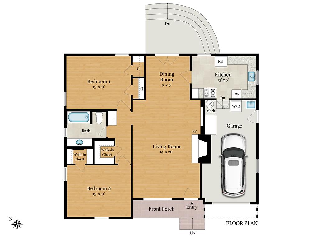 Detail Gallery Image 11 of 12 For 2173 Santa Cruz Ave, Menlo Park,  CA 94025 - 2 Beds | 1 Baths