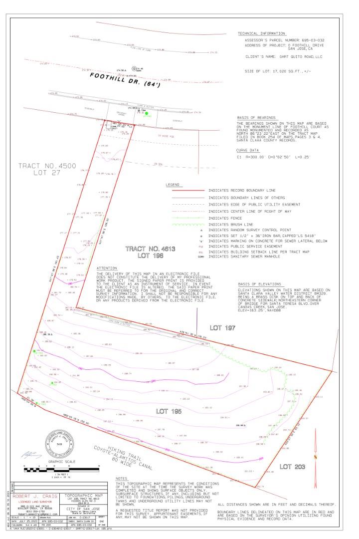 Detail Gallery Image 16 of 16 For 0 Foothill Dr, Parcel 1, Lot 32, San Jose,  CA 95123 - – Beds | – Baths