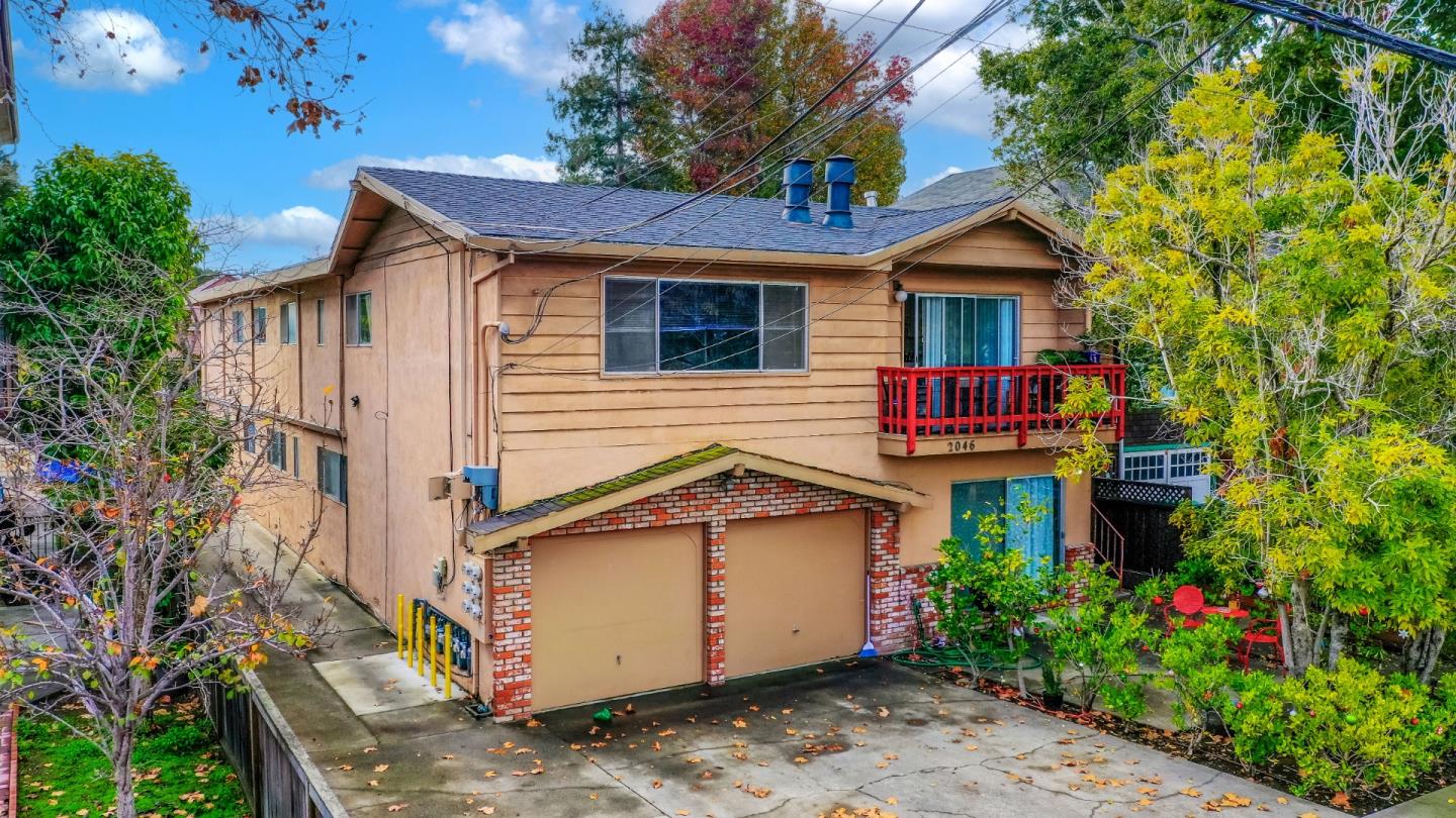 Welcome to present 2046 San Antonio Ave, a freestanding 5-unit building in Alameda. Located in the desirable Bronze Coast neighborhood of Alameda, 2046 San Antonio Avenue is a well maintained 5-unit multifamily property offering an excellent investment opportunity. Built in 1970, this property is situated on a spacious 0.17-acre lot (7,500 square feet) and features a versatile unit mix, including: (1) 3-bedroom, 2 bathroom unit, (3) 2-bedroom, 2-bathroom units, and (1) 2-bedroom, 1-bathroom unit. The property has been upgraded with modern electrical panels and each unit is separately metered, ensuring efficiency and convenience for both tenants and ownership. 4 of the units have an individual parking space in the rear of the building and 1 unit has a garage space. The second garage space is used by the owner and can be rented out for additional income. All units are due for rental increases. This property is nestled in one of Alameda's most sought-after areas, offering tenants proximity to a variety of amenities and attractions. Residents can enjoy walking distance access to Alameda High School, Saint Joseph Notre Dame High School, and Alameda Hospital.