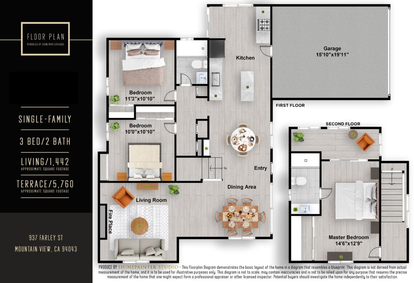 Detail Gallery Image 45 of 45 For 937 Farley St, Mountain View,  CA 94043 - 3 Beds | 2 Baths
