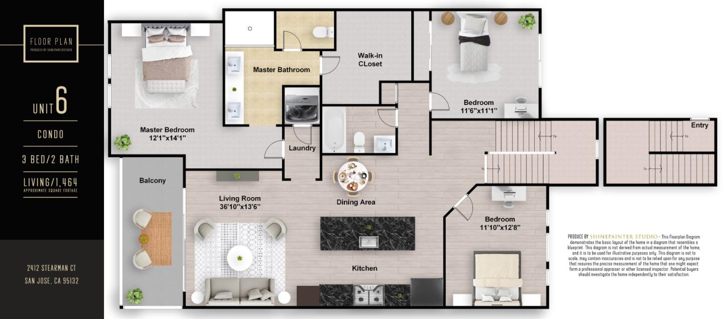 Detail Gallery Image 49 of 49 For 2412 Stearman Ct #6,  San Jose,  CA 95132 - 3 Beds | 2 Baths