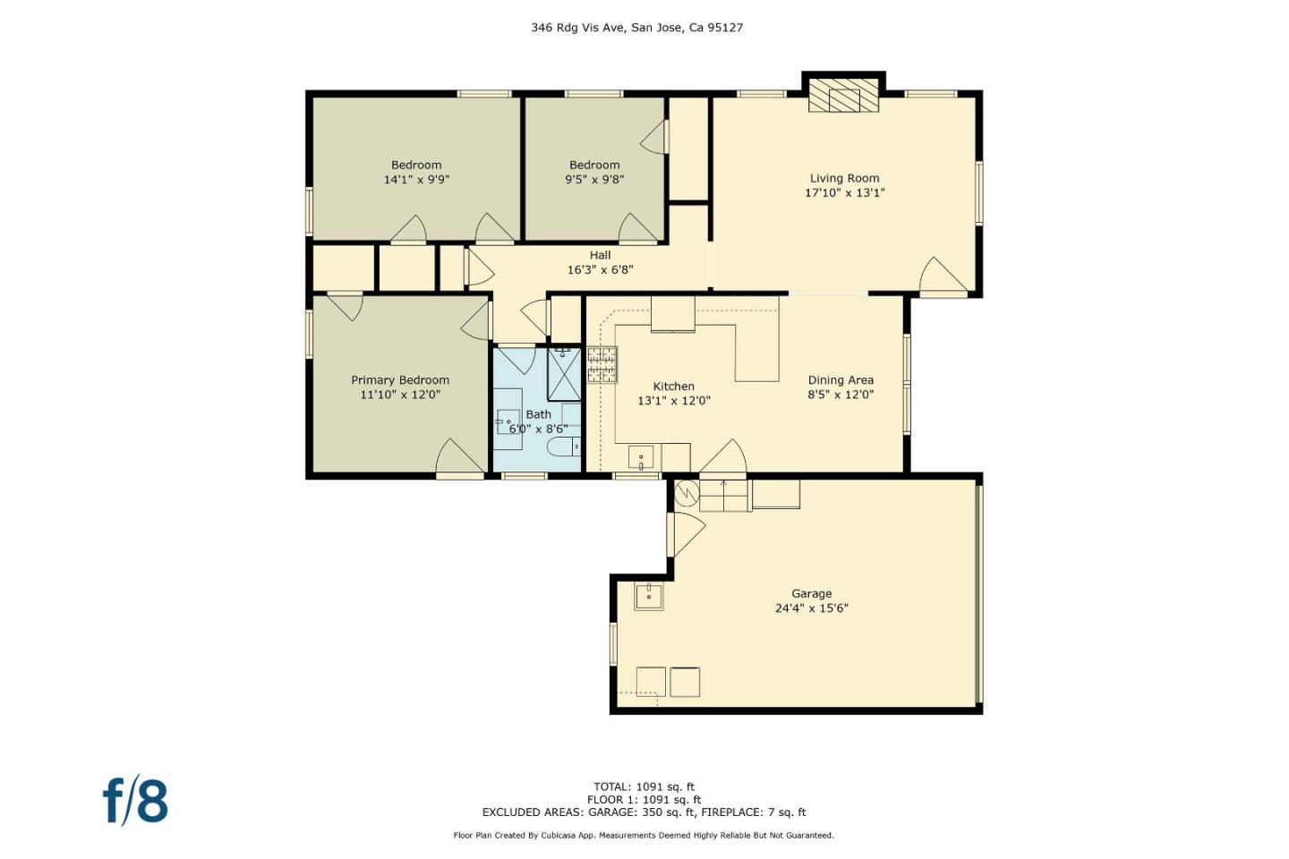 Detail Gallery Image 4 of 35 For 346 Ridge Vista Ave, San Jose,  CA 95127 - 3 Beds | 1 Baths