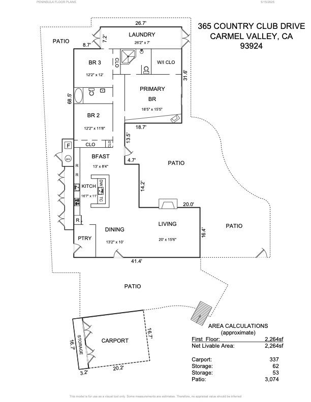 Detail Gallery Image 31 of 31 For 365 Country Club Dr, Carmel Valley,  CA 93924 - 3 Beds | 2 Baths