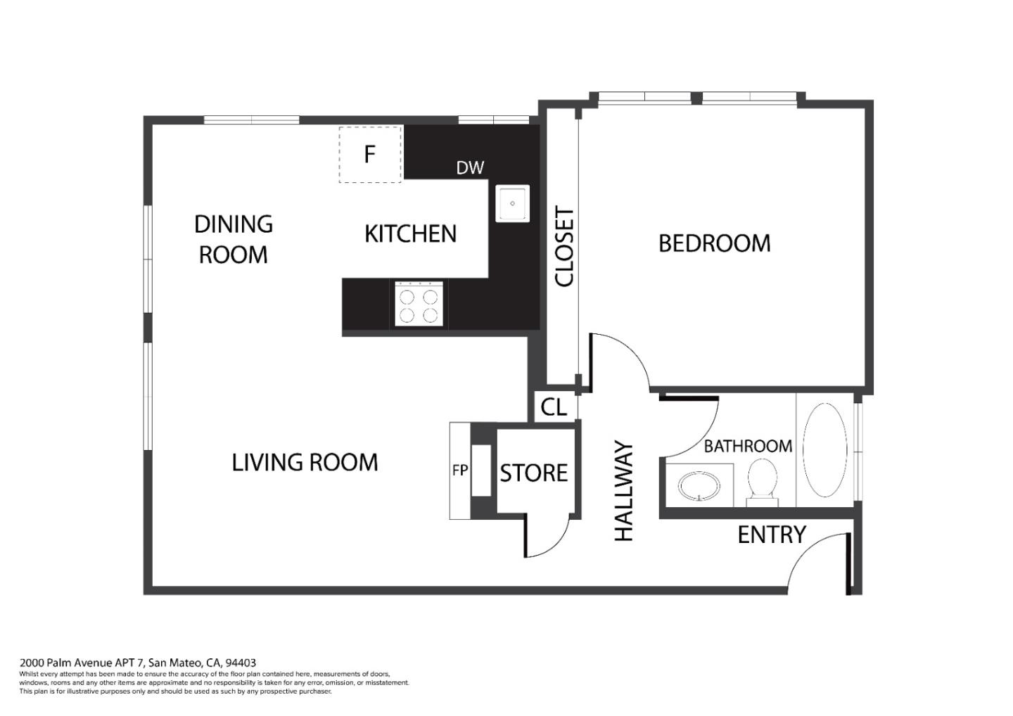 Detail Gallery Image 49 of 49 For 2000 Palm Ave #7,  San Mateo,  CA 94403 - 1 Beds | 1 Baths