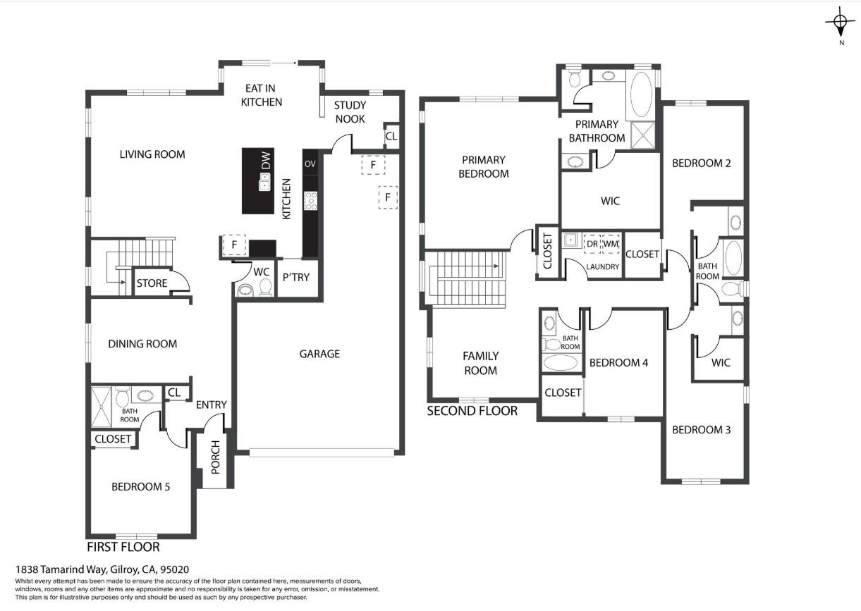 Detail Gallery Image 46 of 46 For 1838 Tamarind Way, Gilroy,  CA 95020 - 5 Beds | 4/1 Baths