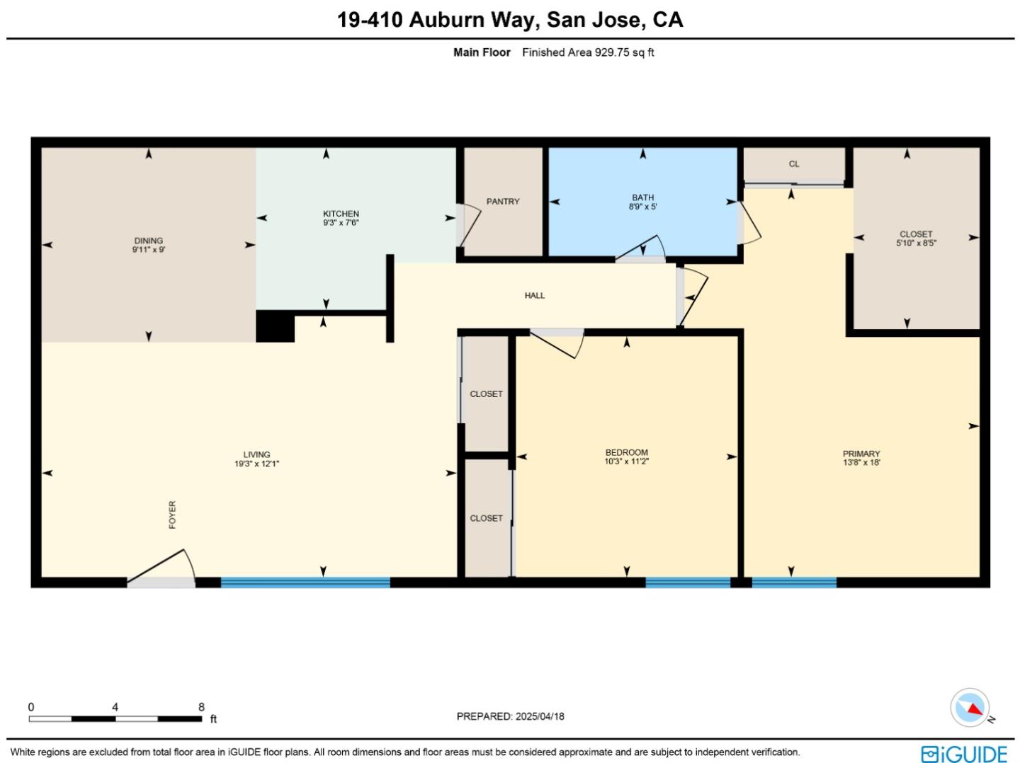 Detail Gallery Image 16 of 20 For 410 Auburn Way #19,  San Jose,  CA 95129 - 2 Beds | 1 Baths