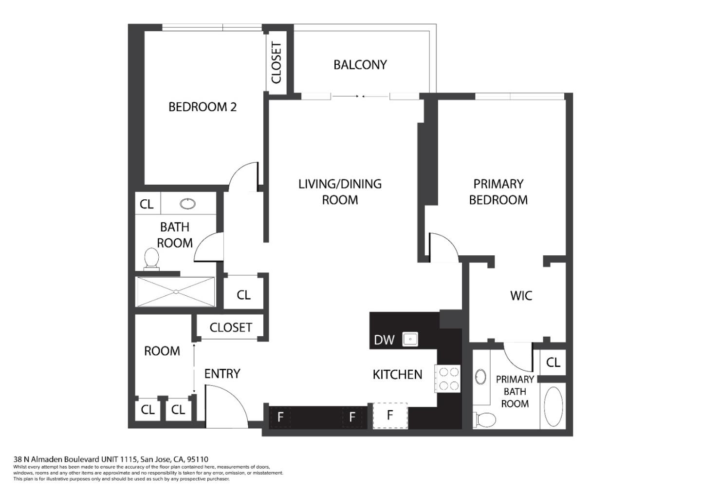Detail Gallery Image 22 of 22 For 38 N Almaden Blvd #1115,  San Jose,  CA 95110 - 2 Beds | 2 Baths