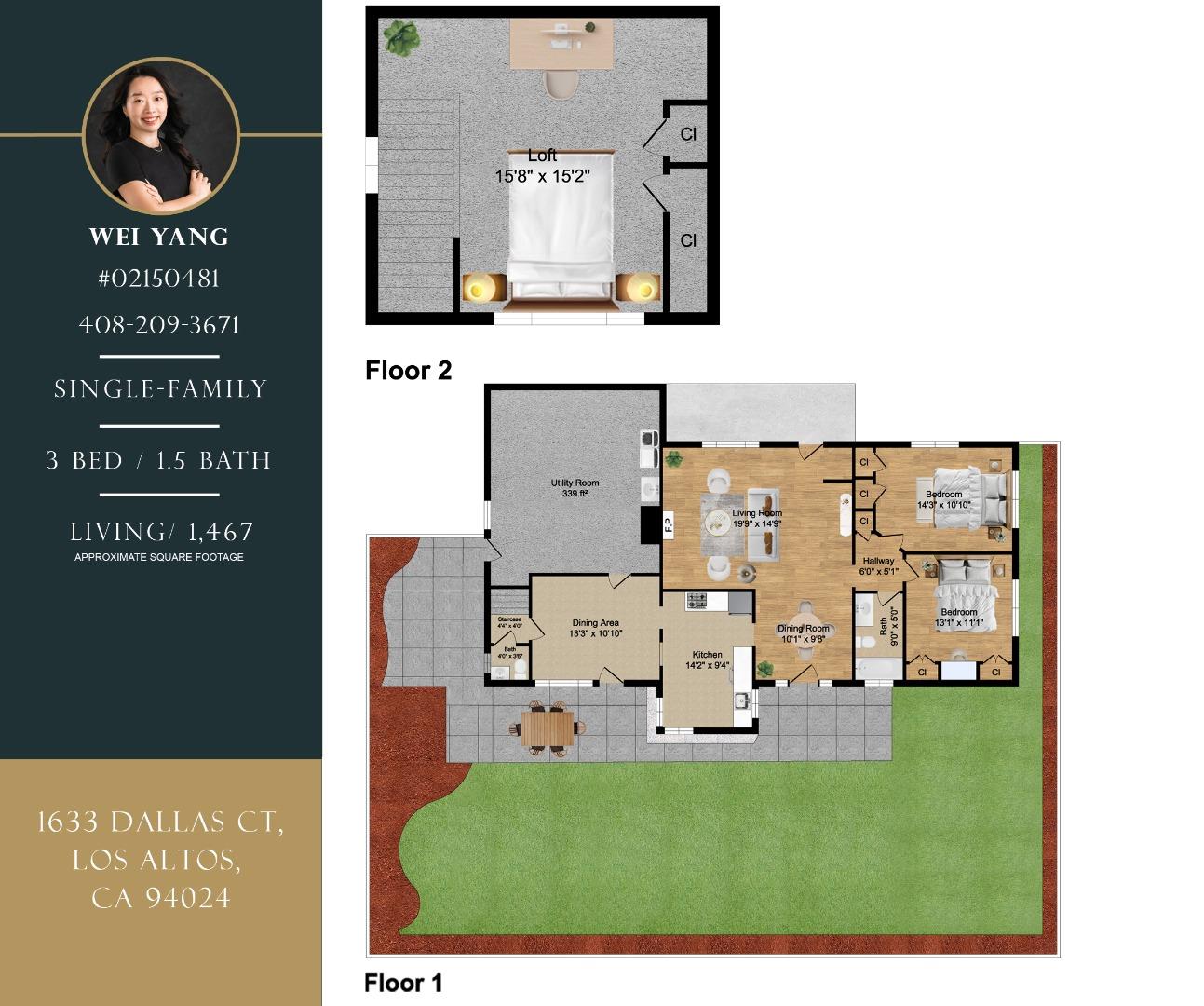 Detail Gallery Image 56 of 56 For 1633 Dallas Ct, Los Altos,  CA 94024 - 3 Beds | 1/1 Baths