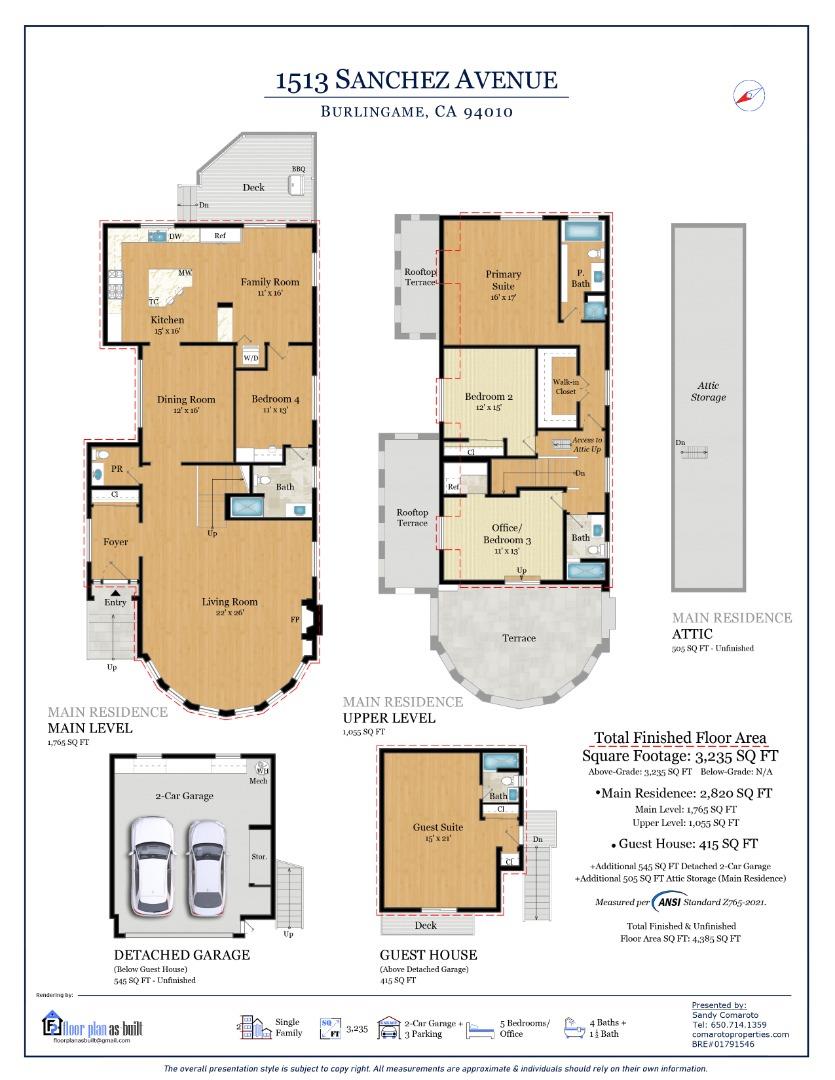 Detail Gallery Image 54 of 54 For 1513 Sanchez Ave, Burlingame,  CA 94010 - 4 Beds | 4/1 Baths