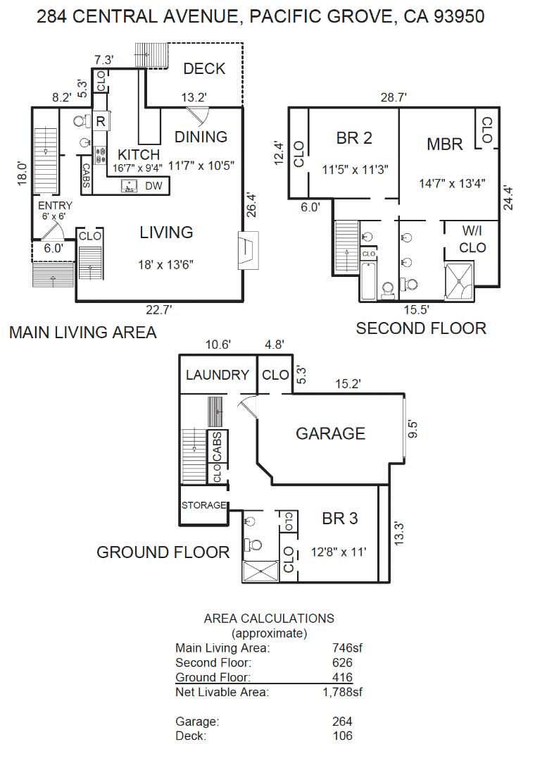 Detail Gallery Image 23 of 23 For 284 Central Ave, Pacific Grove,  CA 93950 - 3 Beds | 3/1 Baths