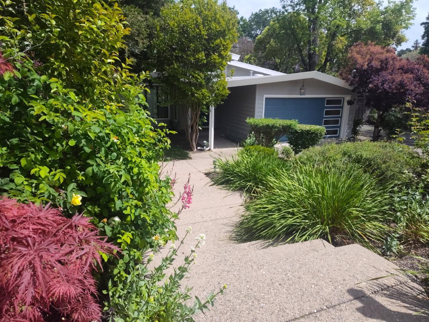 Beautiful Cascading color ~100 blooming roses, Birds sing as nature surrounds this Mid-Century Modern single-story home updated/remodeled in 1990. 4 bed,3 bath, 2 brick fireplaces. The kitchen has open-beam ceiling, custom lighting, and bay window It boasts a high-end six-burner stainless steel gas cooktop, an electric oven, new s.s deep sink, ample countertops,/ cabinetry, pantry. An arched trellis leads you to a romantic swing and shade-covered patio adorned with wisteria. Entertain family & friends in spacious patio & BBQ area adjoining the dining room.The prime bedroom/ fireplace, ensuite bath, and glass doors to a deck and hot tub area. Relax, calming shady red trees provide privacy and clean air. Large ~13,600 lot room for a play area, potential to expand or go up. Sun for raised beds organic gardening Shed/ ~ 440 sqft 2-car garage built-in storage cabinets, workbench, w/d, hook-ups,laundry sink..Abundant parking area for multi-generational family, RV, boat, or EV, add a charger. Quiet, established neighborhood: Sprouts,Lunardi's, and designer shops. Acalanes HS, Lindsay Wildlife, Briones Park, walk, hike, bike, 8 min,John Muir Health, Walnut Creek Medical Center and Kaiser are 7-min, #680, 24, San Fran 30 Min, Bart Station 6 min,Downtown Walnut creek 1.7 miles