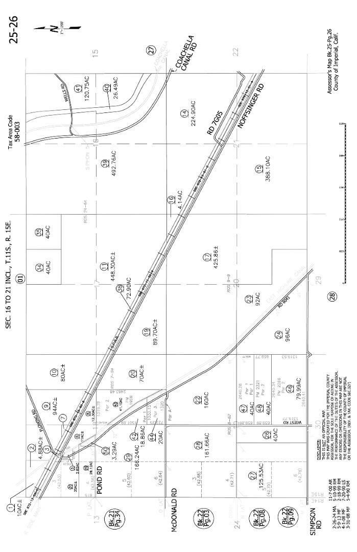 Detail Gallery Image 2 of 3 For 0 Por E2 Sec 16 11-15 120.75ac Ave, Imperial,  CA 92251 - – Beds | – Baths