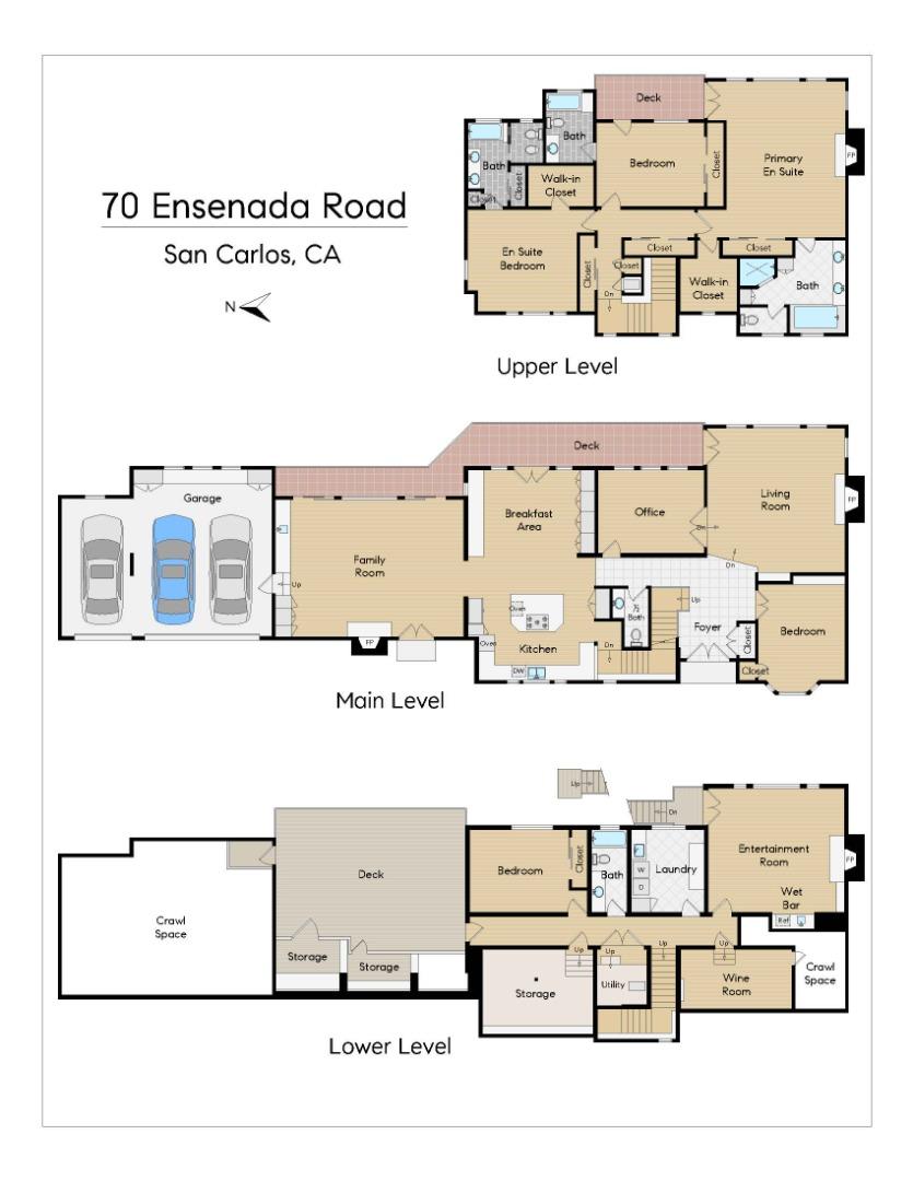 Detail Gallery Image 72 of 75 For 70 Ensenada Rd, San Carlos,  CA 94070 - 5 Beds | 4/1 Baths