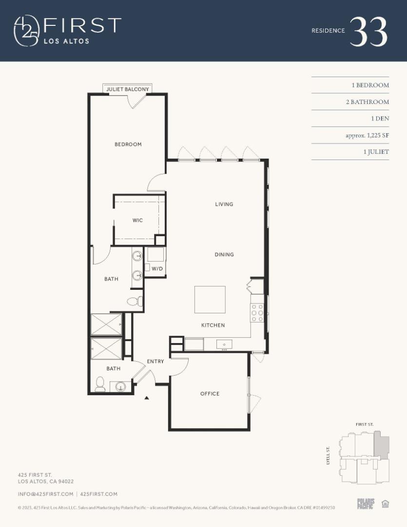 Detail Gallery Image 11 of 12 For 425 First St #33,  Los Altos,  CA 94022 - 1 Beds | 2 Baths