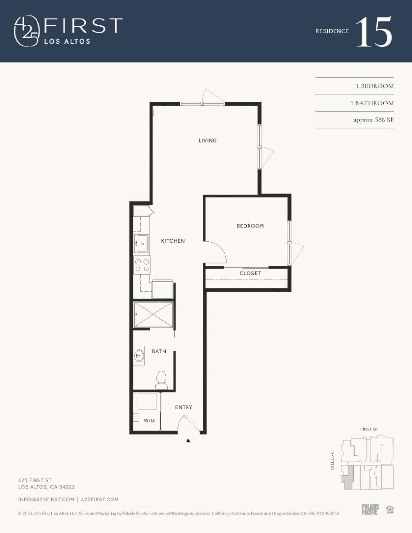 Detail Gallery Image 8 of 9 For 425 First St #15,  Los Altos,  CA 94022 - 1 Beds | 1 Baths