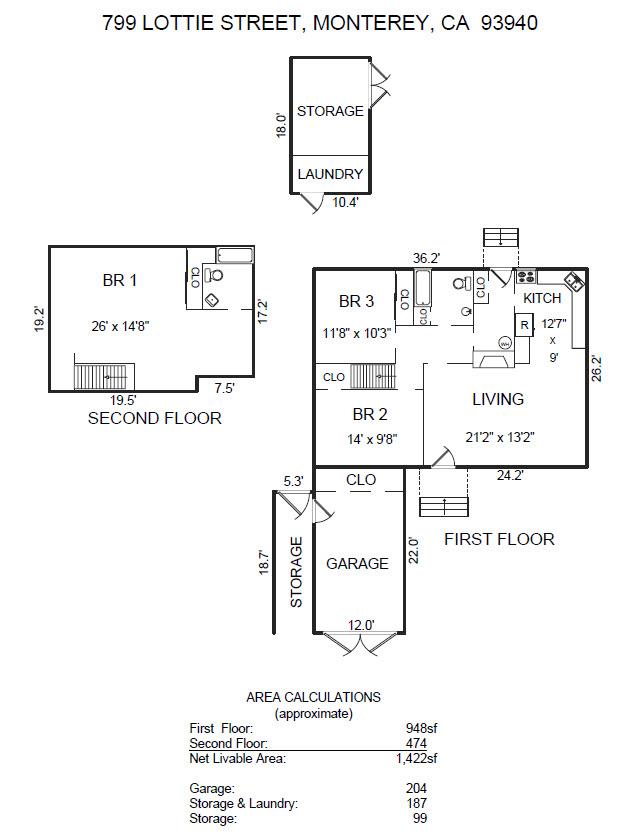 Detail Gallery Image 27 of 27 For 799 Lottie St, Monterey,  CA 93940 - 3 Beds | 2 Baths