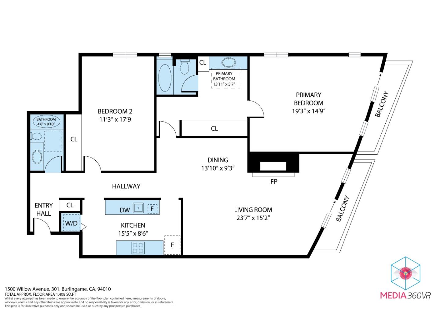 Detail Gallery Image 34 of 34 For 1500 Willow Ave #301,  Burlingame,  CA 94010 - 2 Beds | 2 Baths