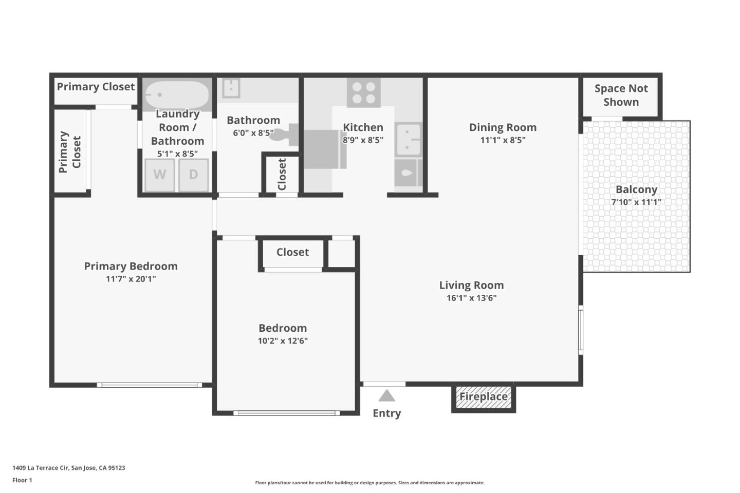 Detail Gallery Image 49 of 49 For 1409 La Terrace Cir, San Jose,  CA 95123 - 2 Beds | 1 Baths