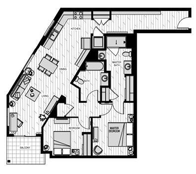 Detail Gallery Image 2 of 19 For 1853 Almaden Rd #313,  San Jose,  CA 95125 - 2 Beds | 1 Baths