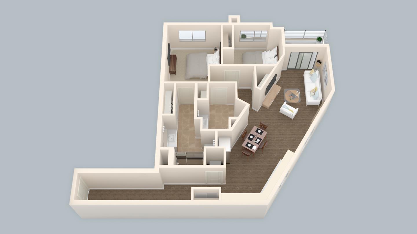 Detail Gallery Image 3 of 19 For 1853 Almaden Rd #313,  San Jose,  CA 95125 - 2 Beds | 1 Baths