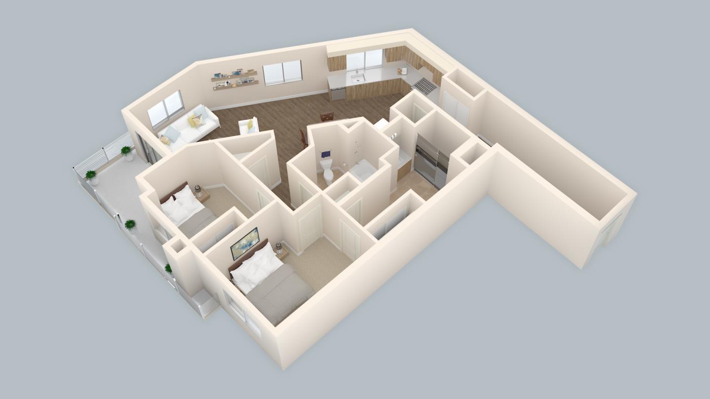 Detail Gallery Image 4 of 19 For 1853 Almaden Rd #313,  San Jose,  CA 95125 - 2 Beds | 1 Baths