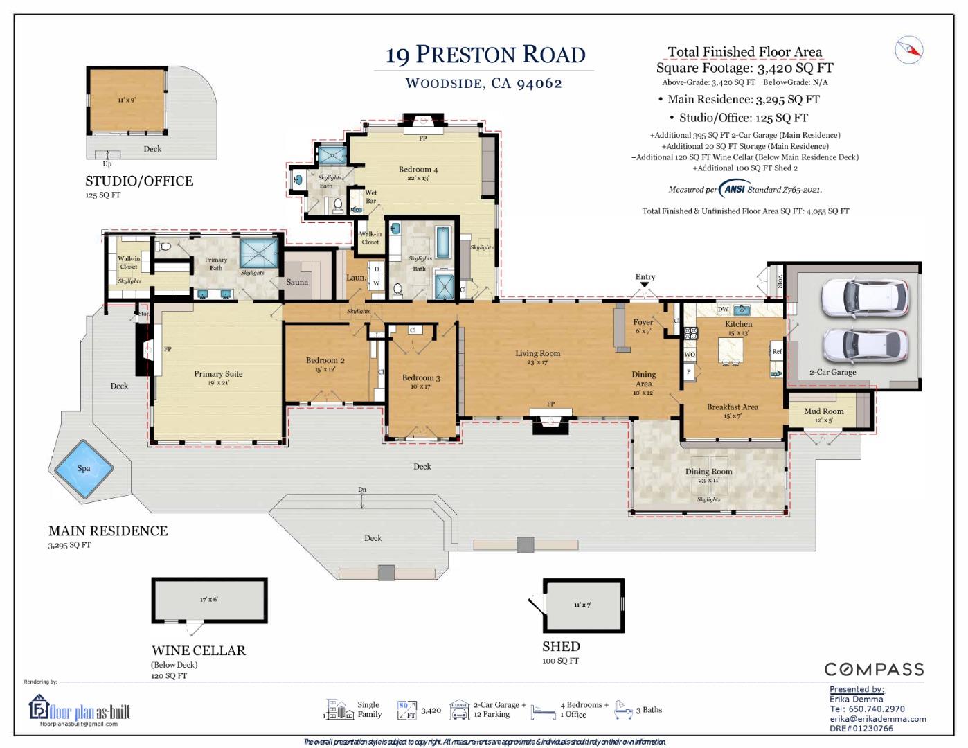 Detail Gallery Image 39 of 39 For 19 Preston Rd, Woodside,  CA 94062 - 4 Beds | 3 Baths