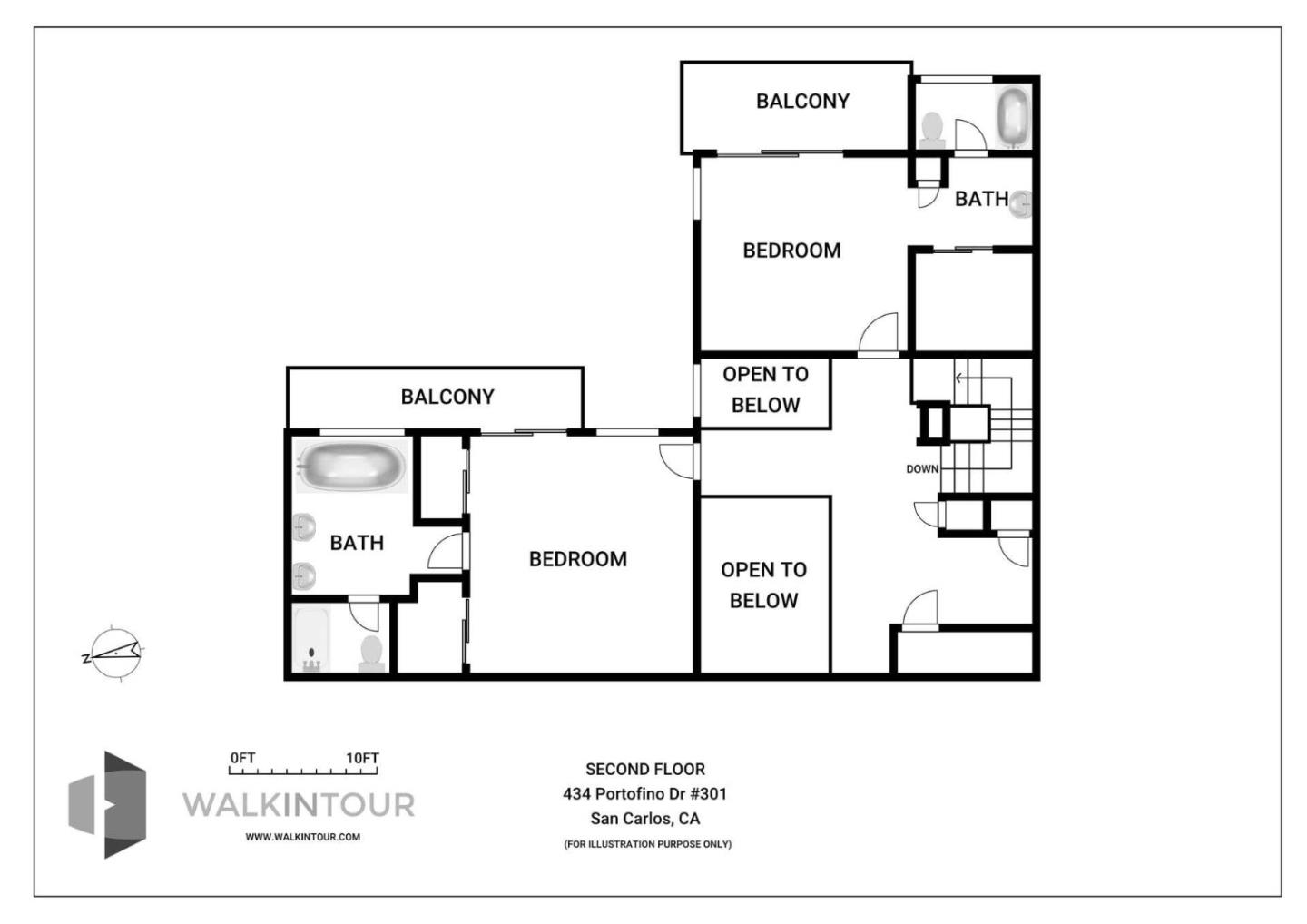 Detail Gallery Image 55 of 55 For 434 Portofino Dr #301,  San Carlos,  CA 94070 - 2 Beds | 2/1 Baths