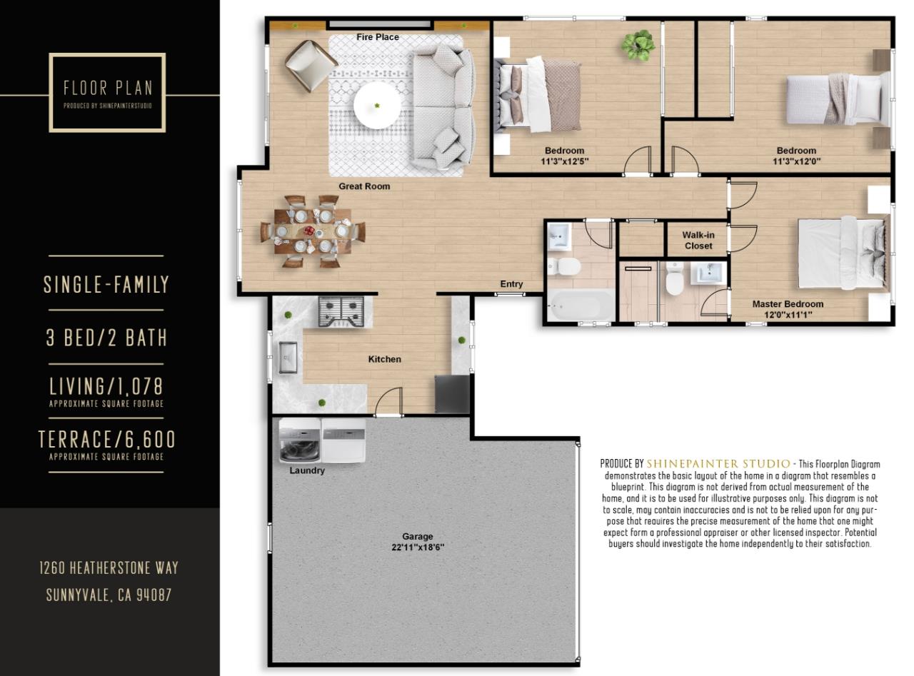 Detail Gallery Image 38 of 38 For 1260 Heatherstone Way, Sunnyvale,  CA 94087 - 3 Beds | 2 Baths