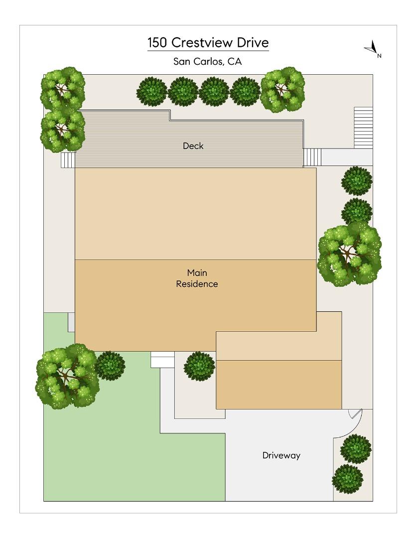 Detail Gallery Image 44 of 44 For 150 Crestview Dr, San Carlos,  CA 94070 - 4 Beds | 2/1 Baths