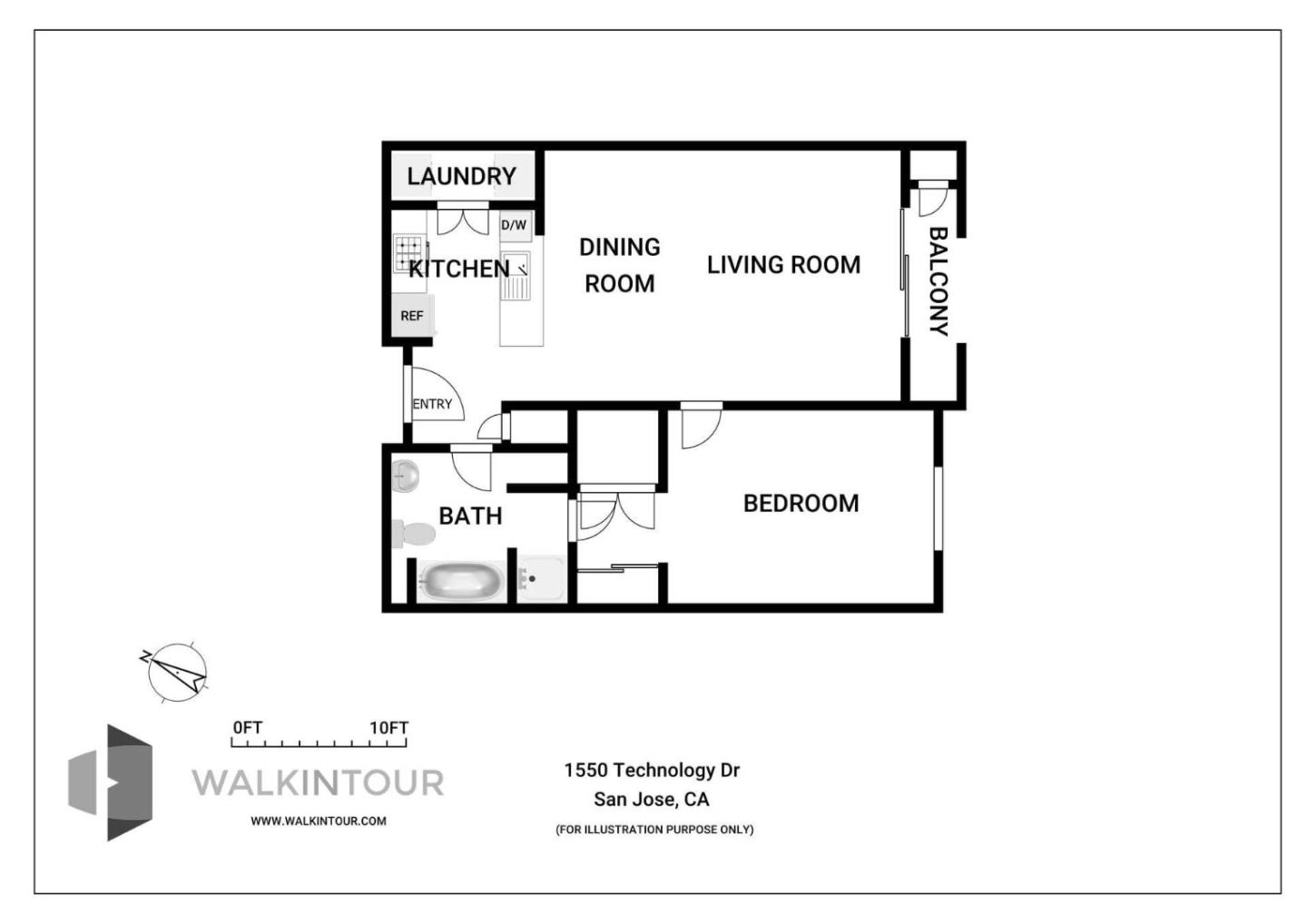 Detail Gallery Image 34 of 34 For 1550 Technology Dr #1046,  San Jose,  CA 95110 - 1 Beds | 1 Baths