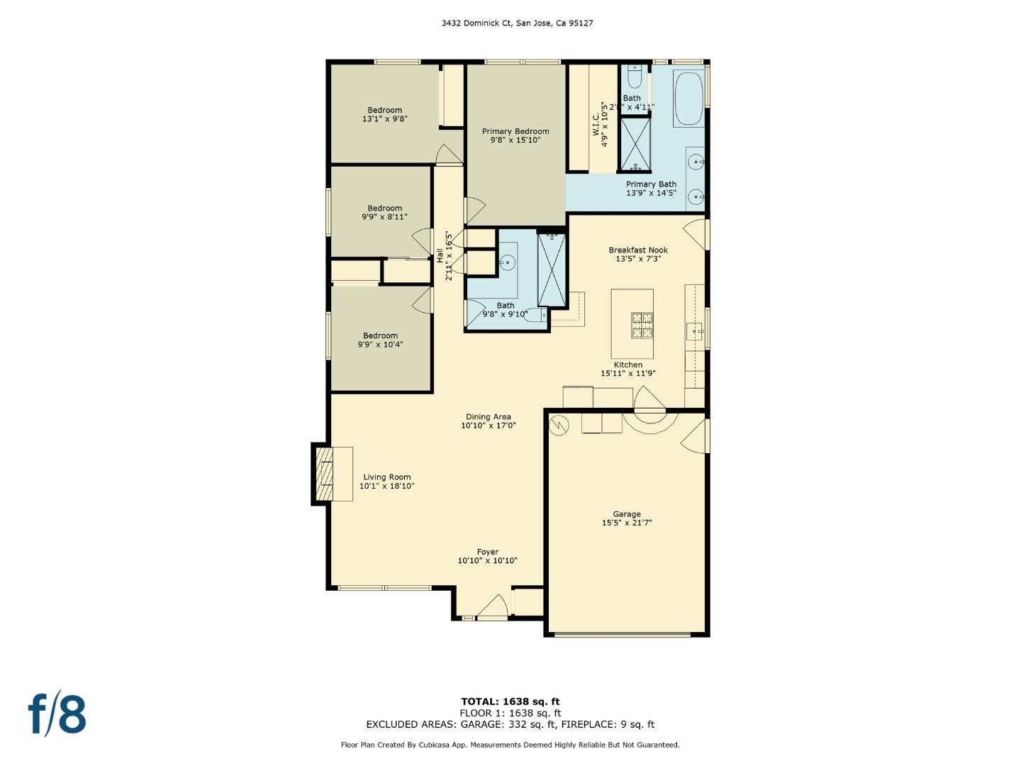 Detail Gallery Image 33 of 33 For 3432 Dominick Ct, San Jose,  CA 95127 - 4 Beds | 2 Baths