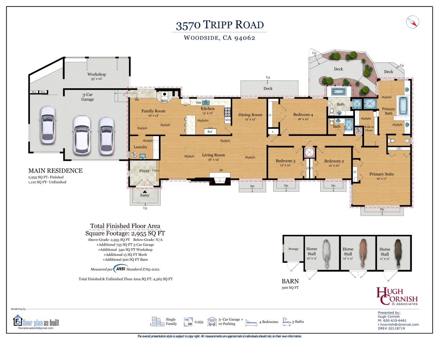 Detail Gallery Image 40 of 41 For 3570 Tripp Rd, Woodside,  CA 94062 - 4 Beds | 3 Baths