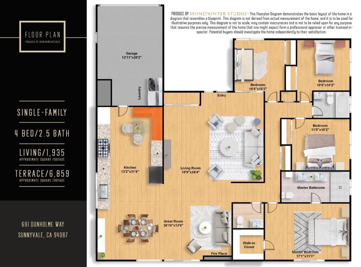 Detail Gallery Image 41 of 45 For 691 Dunholme Way, Sunnyvale,  CA 94087 - 4 Beds | 2/1 Baths