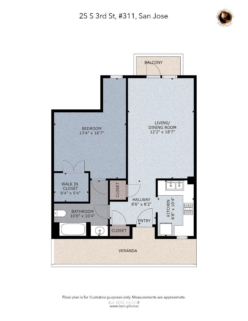 Detail Gallery Image 10 of 22 For 25 S 3rd St #311,  San Jose,  CA 95113 - 1 Beds | 1 Baths