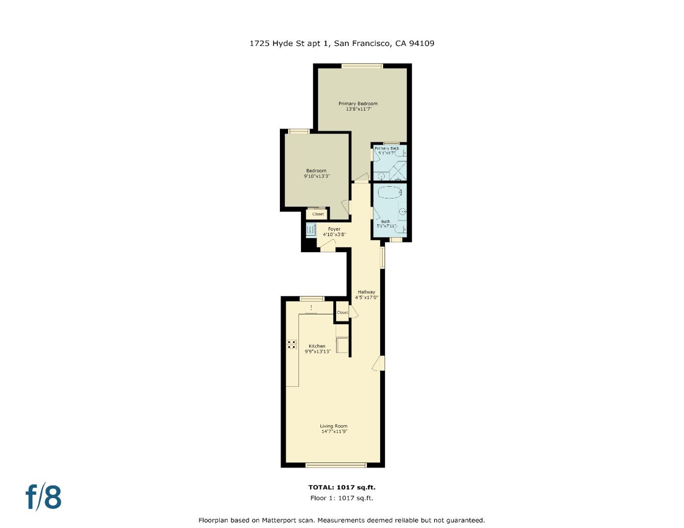 Detail Gallery Image 39 of 39 For 1725 Hyde St #1,  San Francisco,  CA 94109 - 2 Beds | 2 Baths