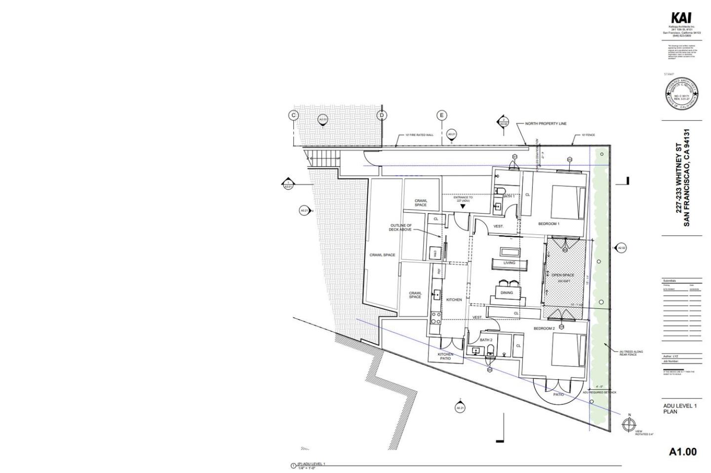 Detail Gallery Image 5 of 7 For 227-233 Whitney St, San Francisco,  CA 94131 - – Beds | – Baths
