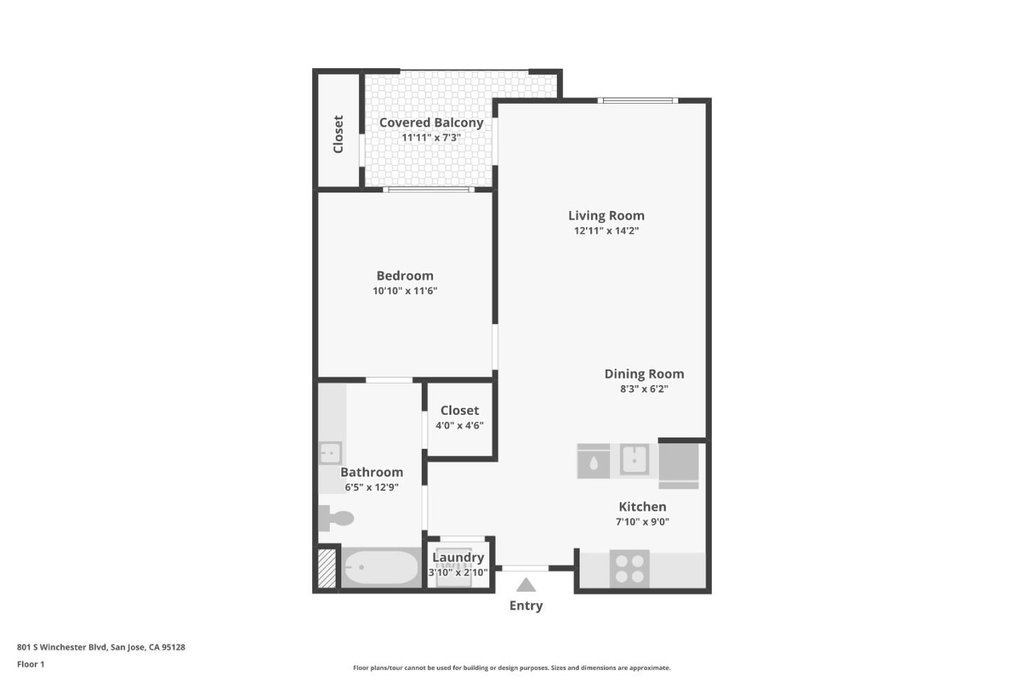 Detail Gallery Image 34 of 34 For 801 S Winchester Blvd #1118,  San Jose,  CA 95128 - 1 Beds | 1 Baths