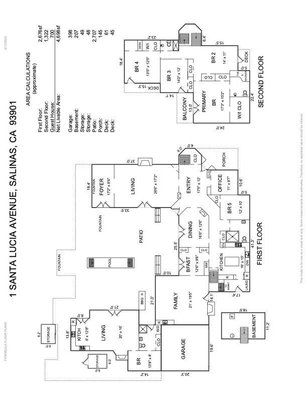 Detail Gallery Image 86 of 86 For 1 Santa Lucia Ave, Salinas,  CA 93901 - 6 Beds | 4 Baths
