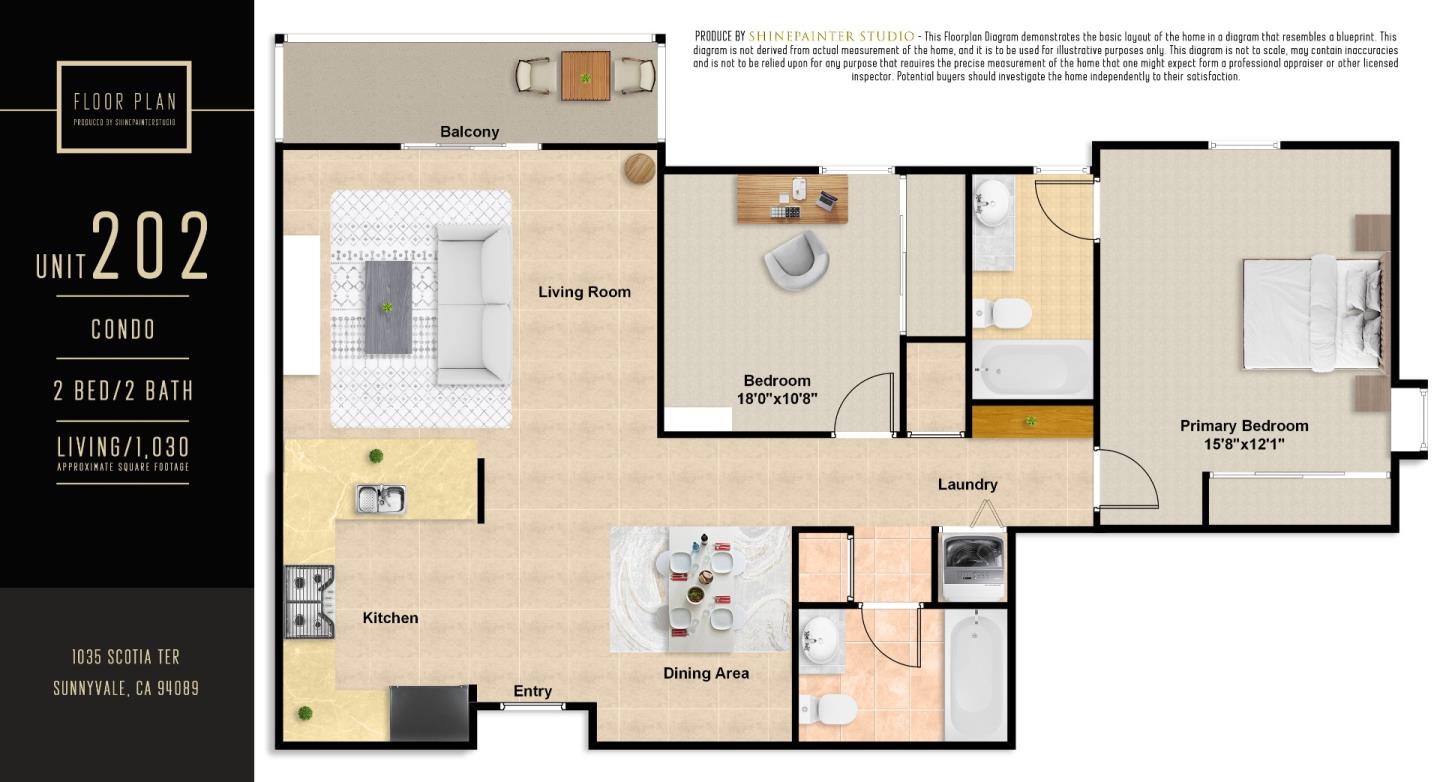 Detail Gallery Image 34 of 34 For 1035 Scotia Ter #202,  Sunnyvale,  CA 94089 - 2 Beds | 2 Baths
