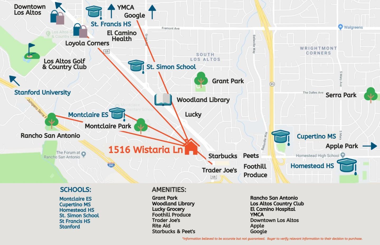 Detail Gallery Image 35 of 35 For 1516 Wistaria Ln, Los Altos,  CA 94024 - 4 Beds | 2/1 Baths