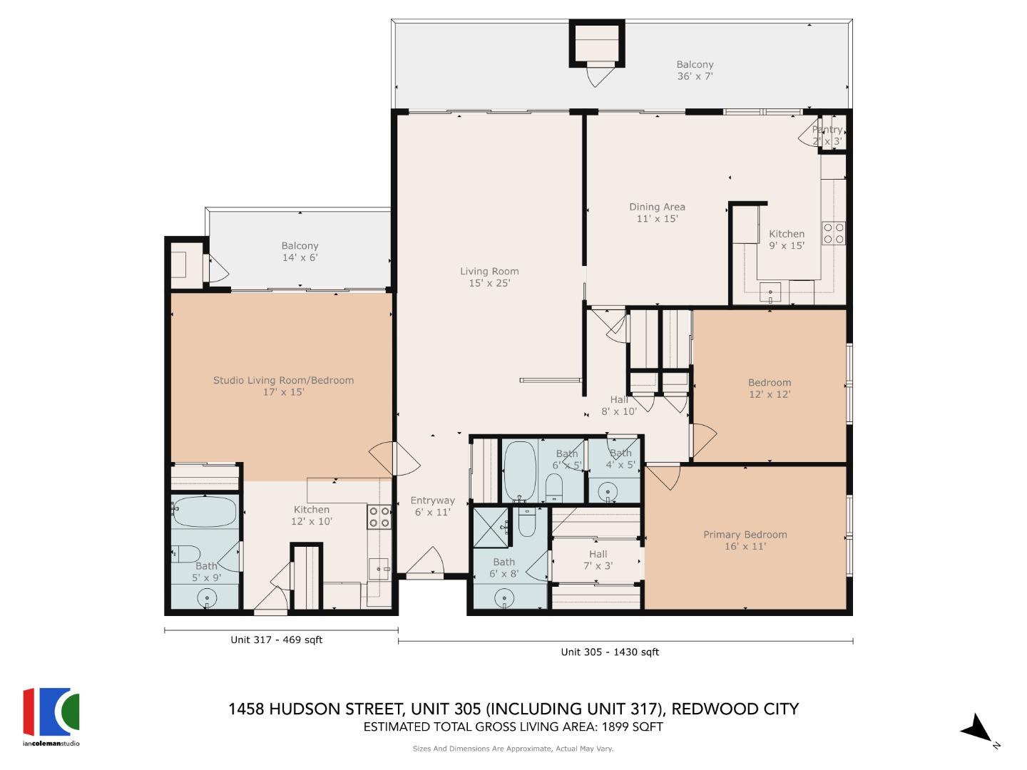 Detail Gallery Image 33 of 33 For 1458 Hudson St #305,  Redwood City,  CA 94061 - 3 Beds | 3 Baths