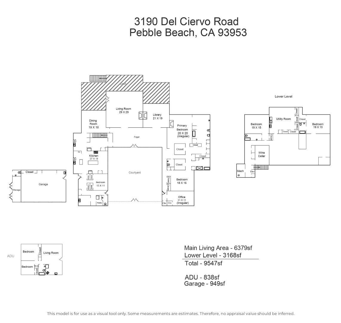 Detail Gallery Image 37 of 37 For 3190 Del Ciervo Rd, Pebble Beach,  CA 93953 - 7 Beds | 5/3 Baths