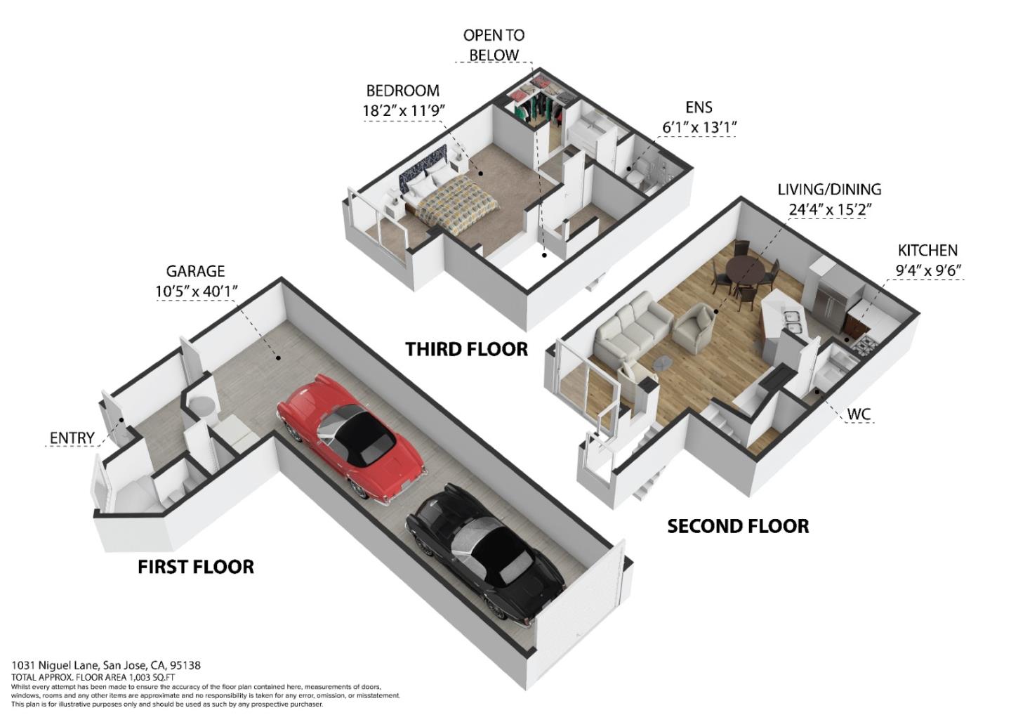 Detail Gallery Image 2 of 49 For 1031 Niguel Ln, San Jose,  CA 95138 - 1 Beds | 1/1 Baths