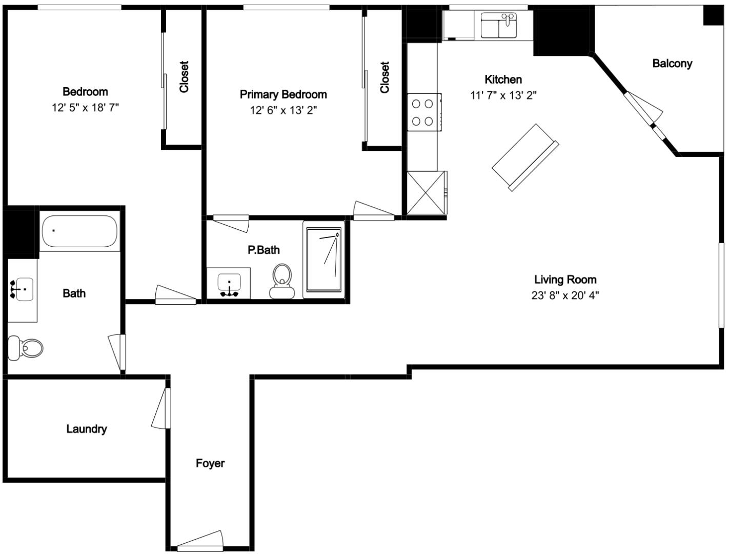 Detail Gallery Image 27 of 27 For 175 W Saint James St #506,  San Jose,  CA 95110 - 2 Beds | 2 Baths