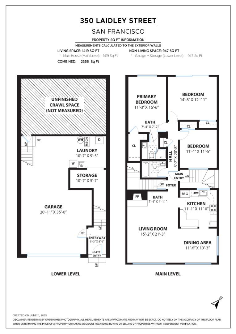 Detail Gallery Image 6 of 7 For 350 Laidley St, San Francisco,  CA 94131 - 3 Beds | 2 Baths