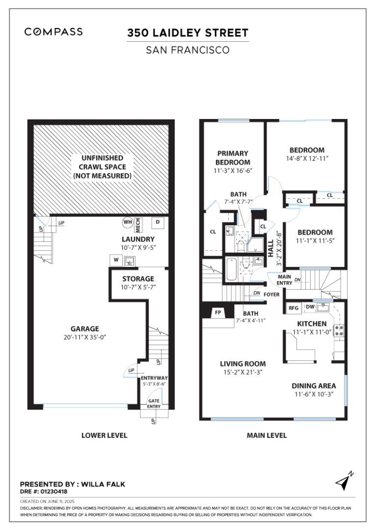 Detail Gallery Image 7 of 7 For 350 Laidley St, San Francisco,  CA 94131 - 3 Beds | 2 Baths