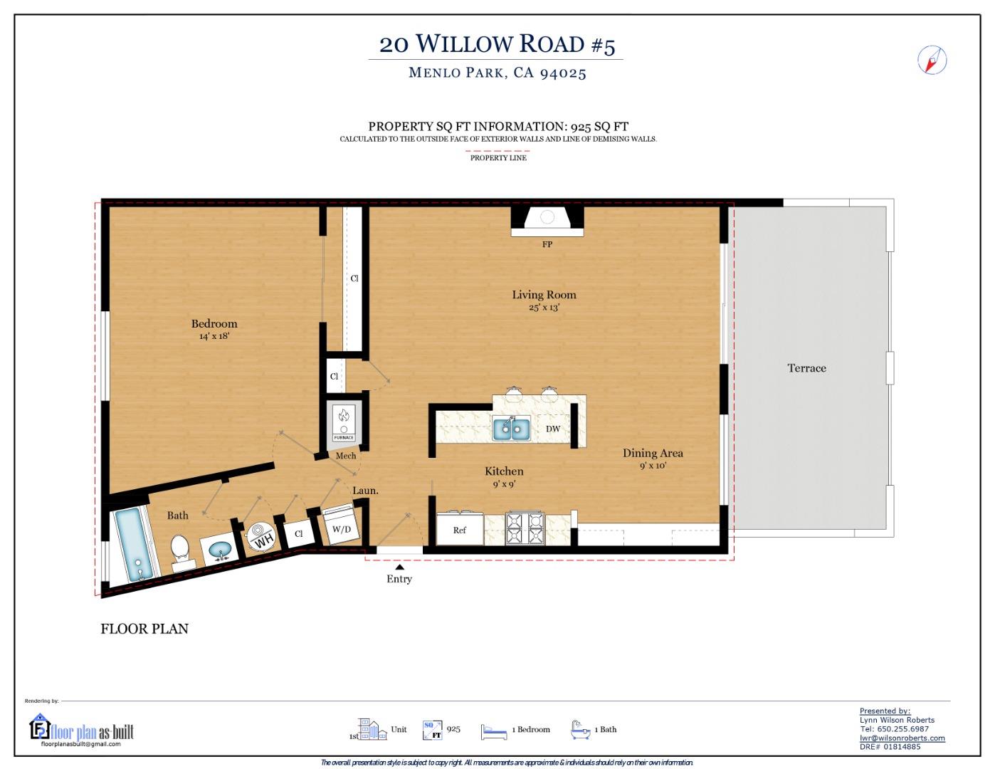 Detail Gallery Image 26 of 26 For 20 Willow Rd #5,  Menlo Park,  CA 94025 - 1 Beds | 1 Baths