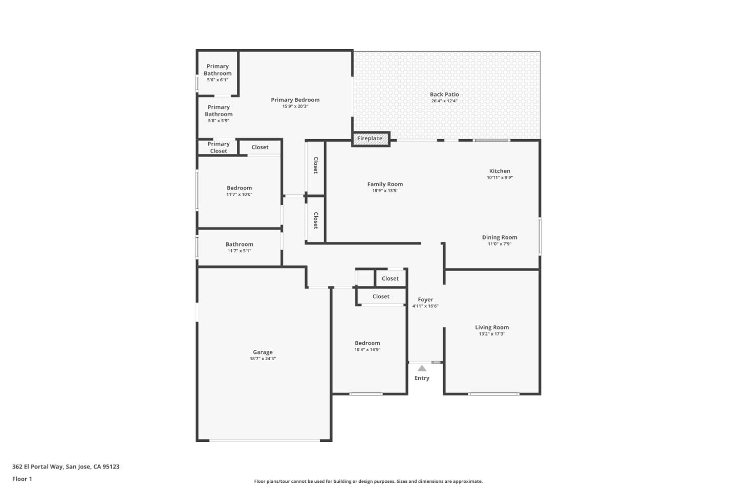 Detail Gallery Image 27 of 27 For 362 El Portal Way, San Jose,  CA 95123 - 3 Beds | 2 Baths
